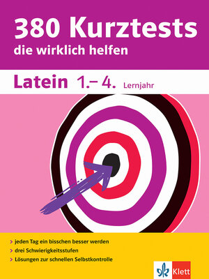 cover image of Klett 380 Kurztests Latein 1.-4. Lernjahr